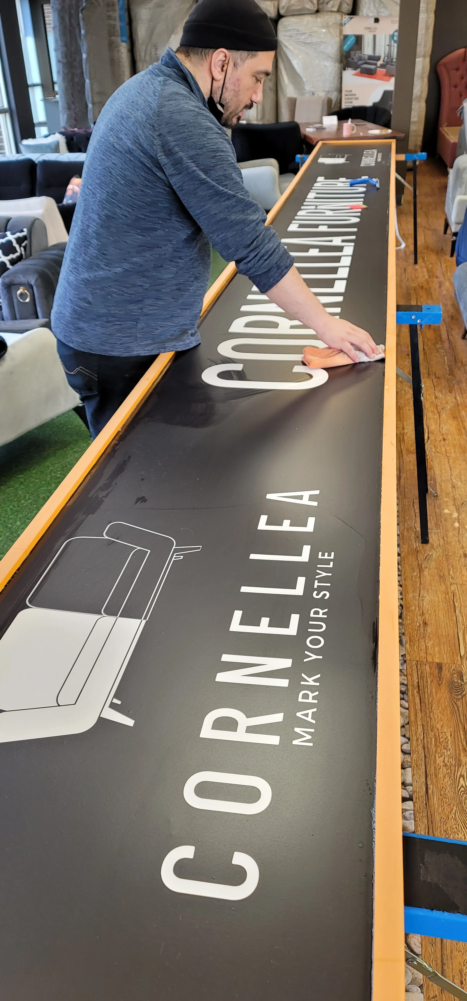 Custom sign design at Kerem Sign North York