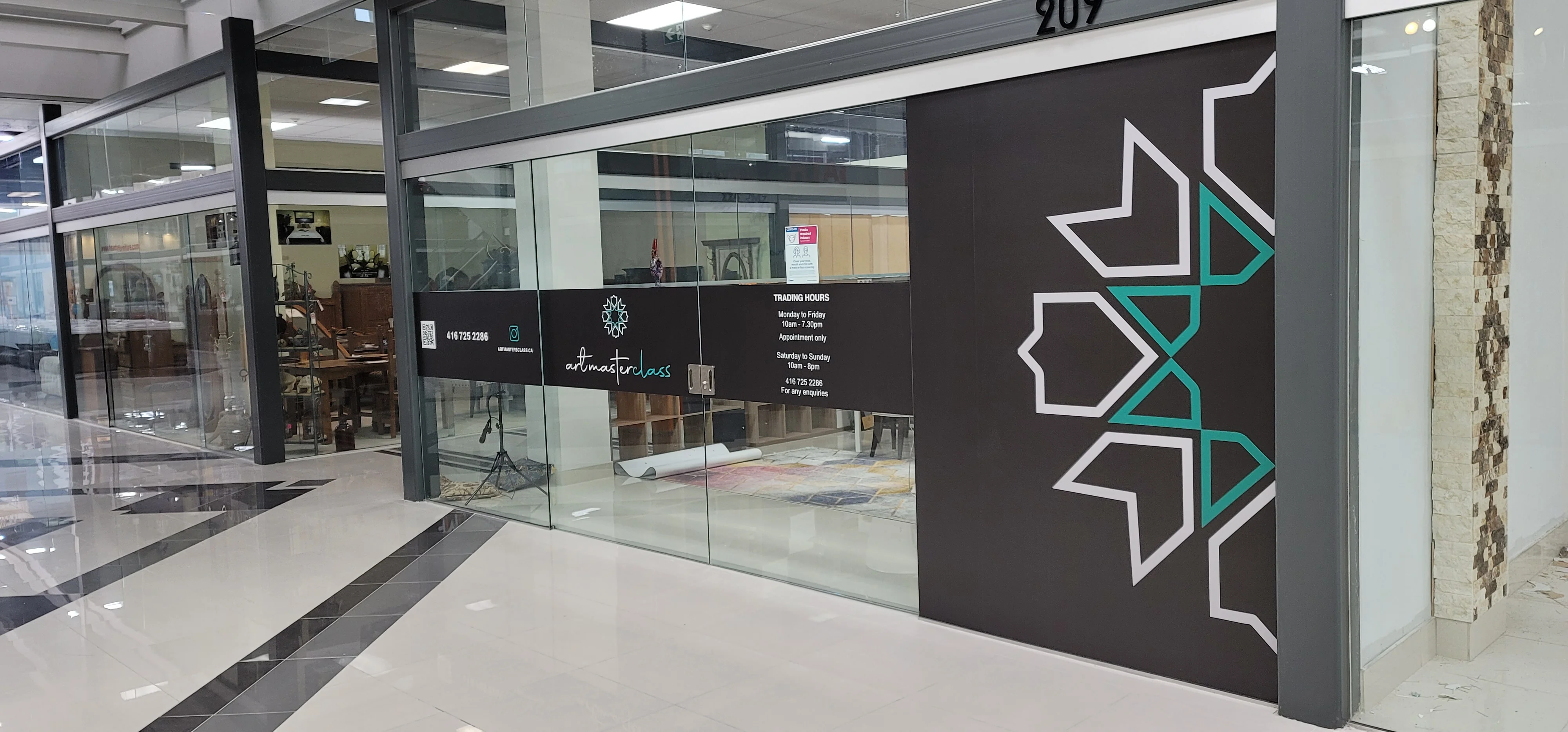 Window graphics for healthcare clinic